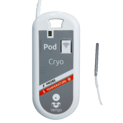 Bluetooth cryogenic temperature data logger pod cryo : JRI-corp